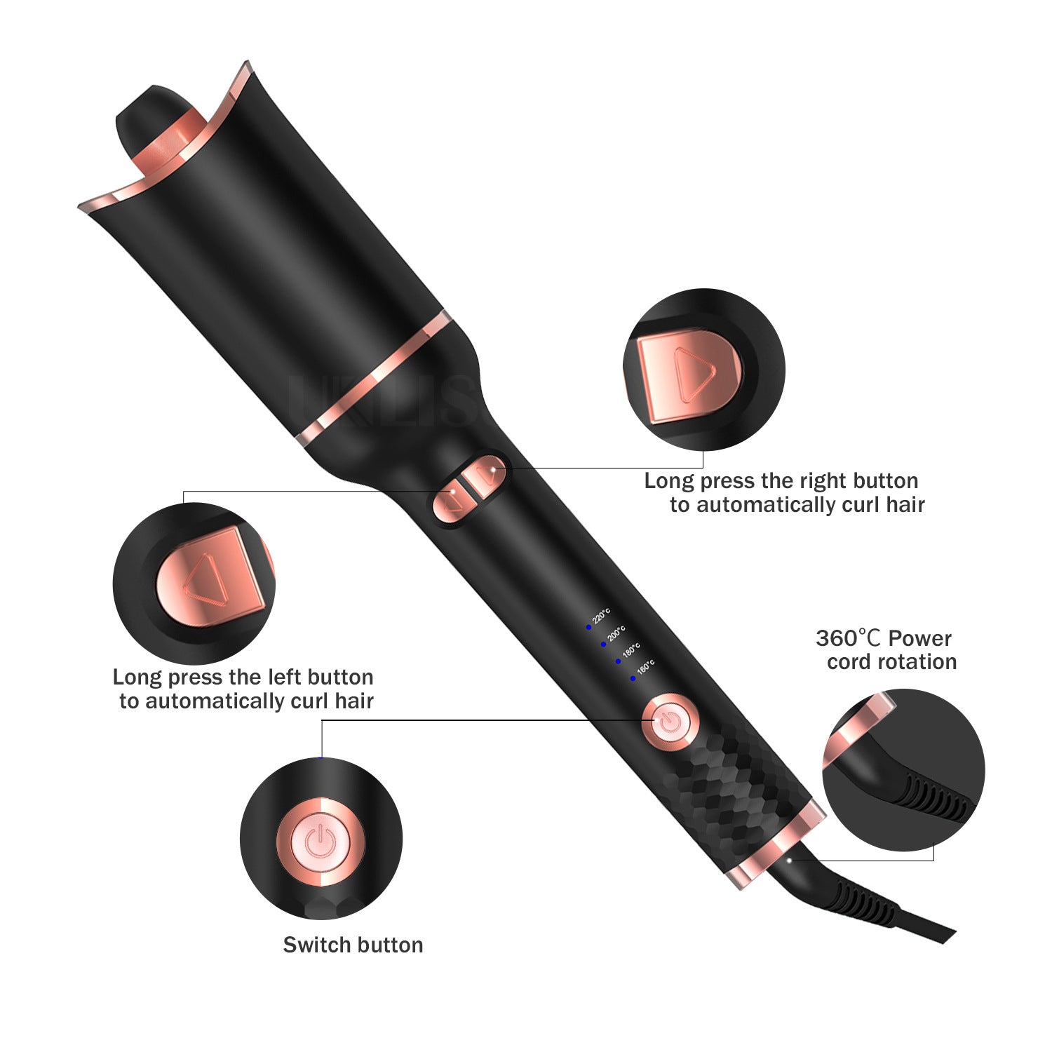 Automatic Hair Curler - Thoomass